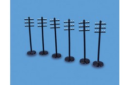 Telegraph Poles x 6 OO Scale